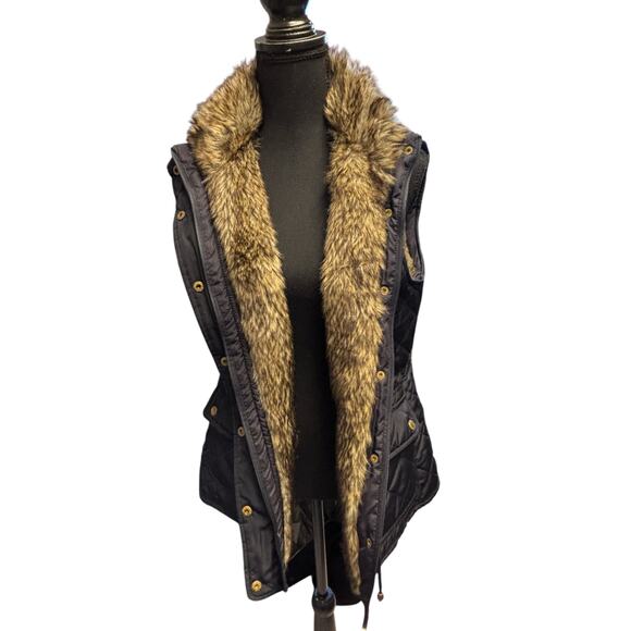 Cambridge Dry Goods Navy Quilted Utility Vest Outdoor Cabin Large - Picture 5 of 7